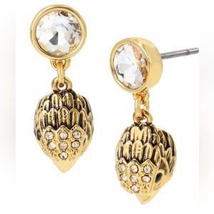 Kurt Geiger London Gold Eagle Drop Earrings